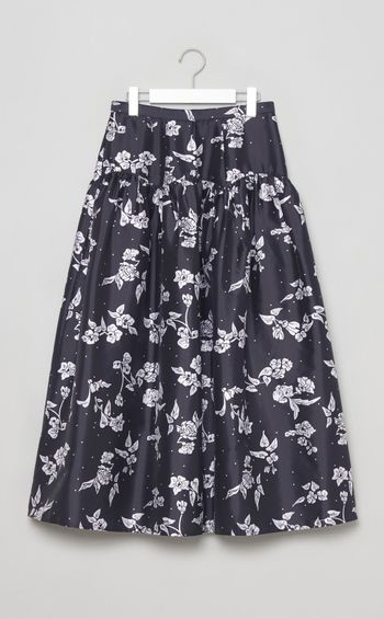 ポピーフラワープリントスカート