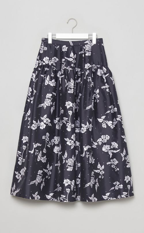 ポピーフラワープリントスカート