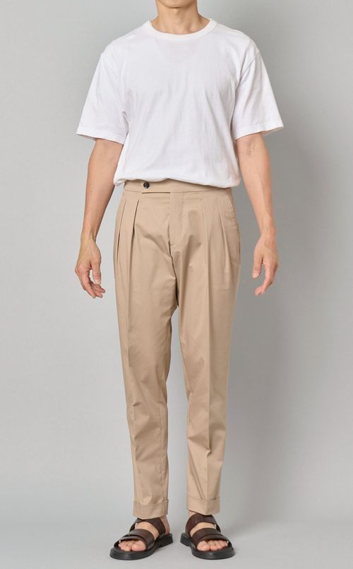 コットンタックパンツ