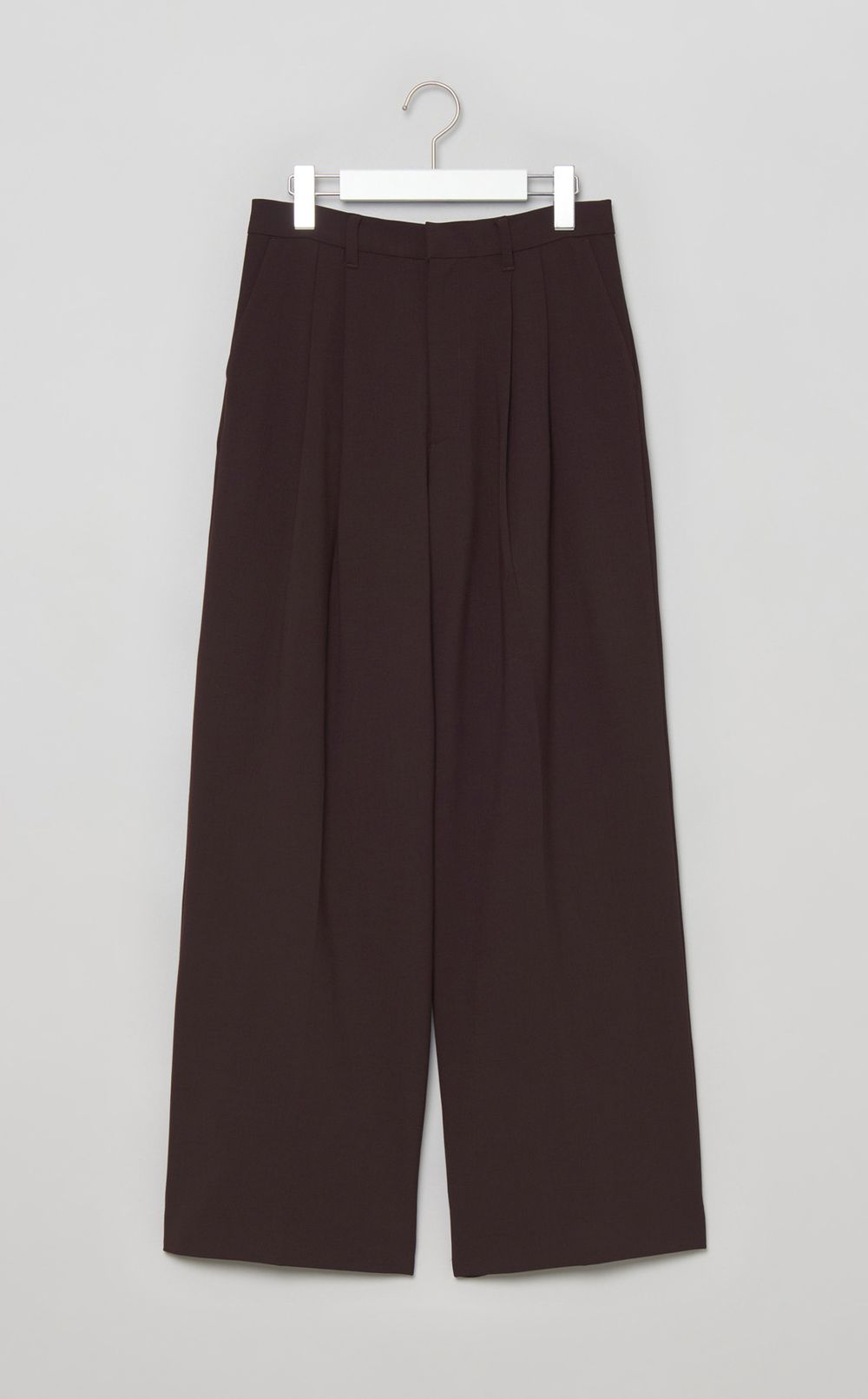 ワイドシルエットタックパンツ