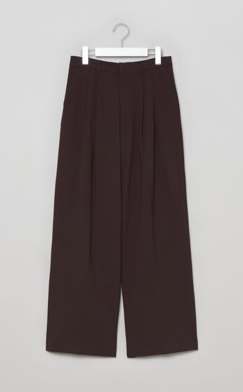 ワイドシルエットタックパンツ