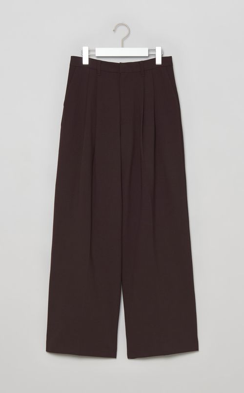 ワイドシルエットタックパンツ