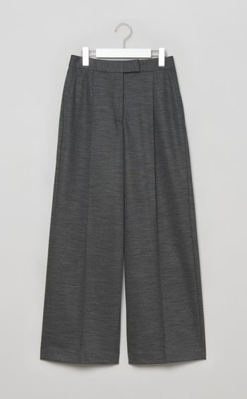 センタープレスワイドパンツ