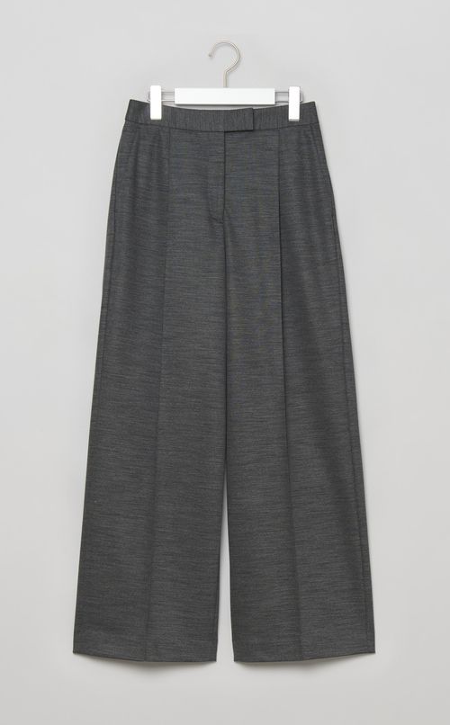 センタープレスワイドパンツ