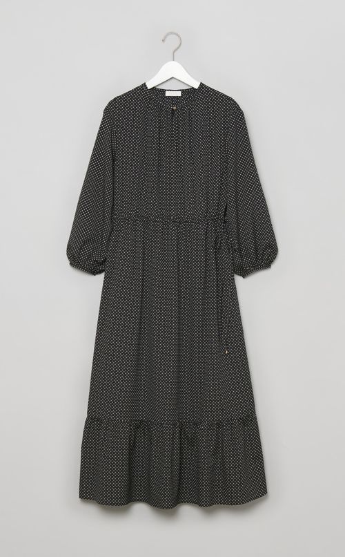 ミニドットティアードワンピース