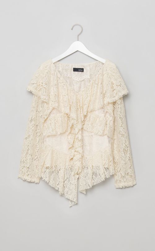 ラッフルレースブラウス