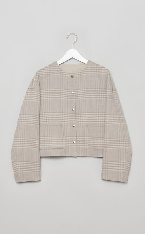 リバーシブルショートジャケット