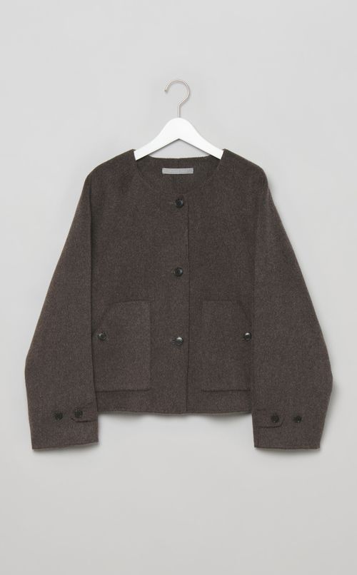 ウールカシミアショートコート