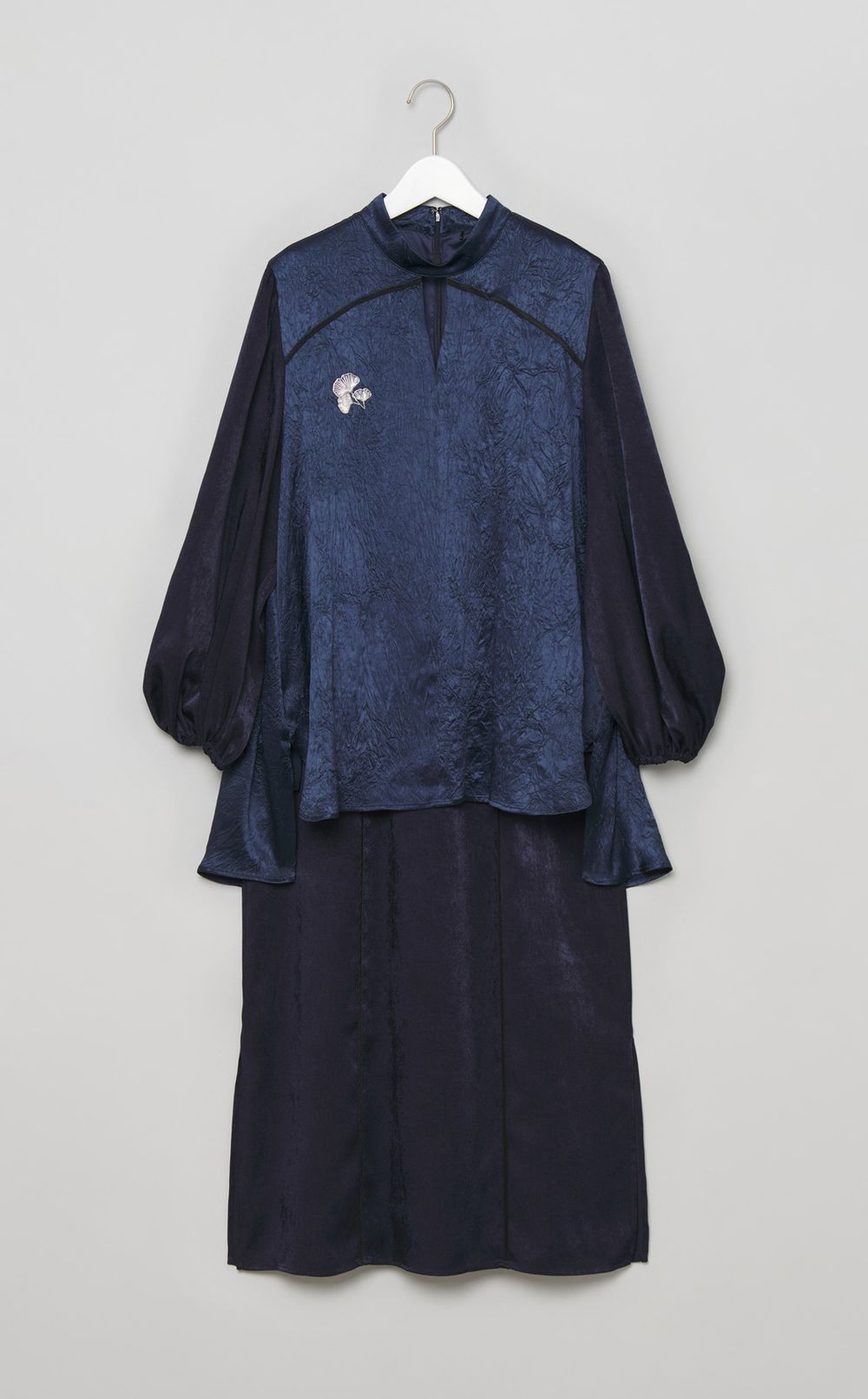 金駒刺繍レイヤードドレス