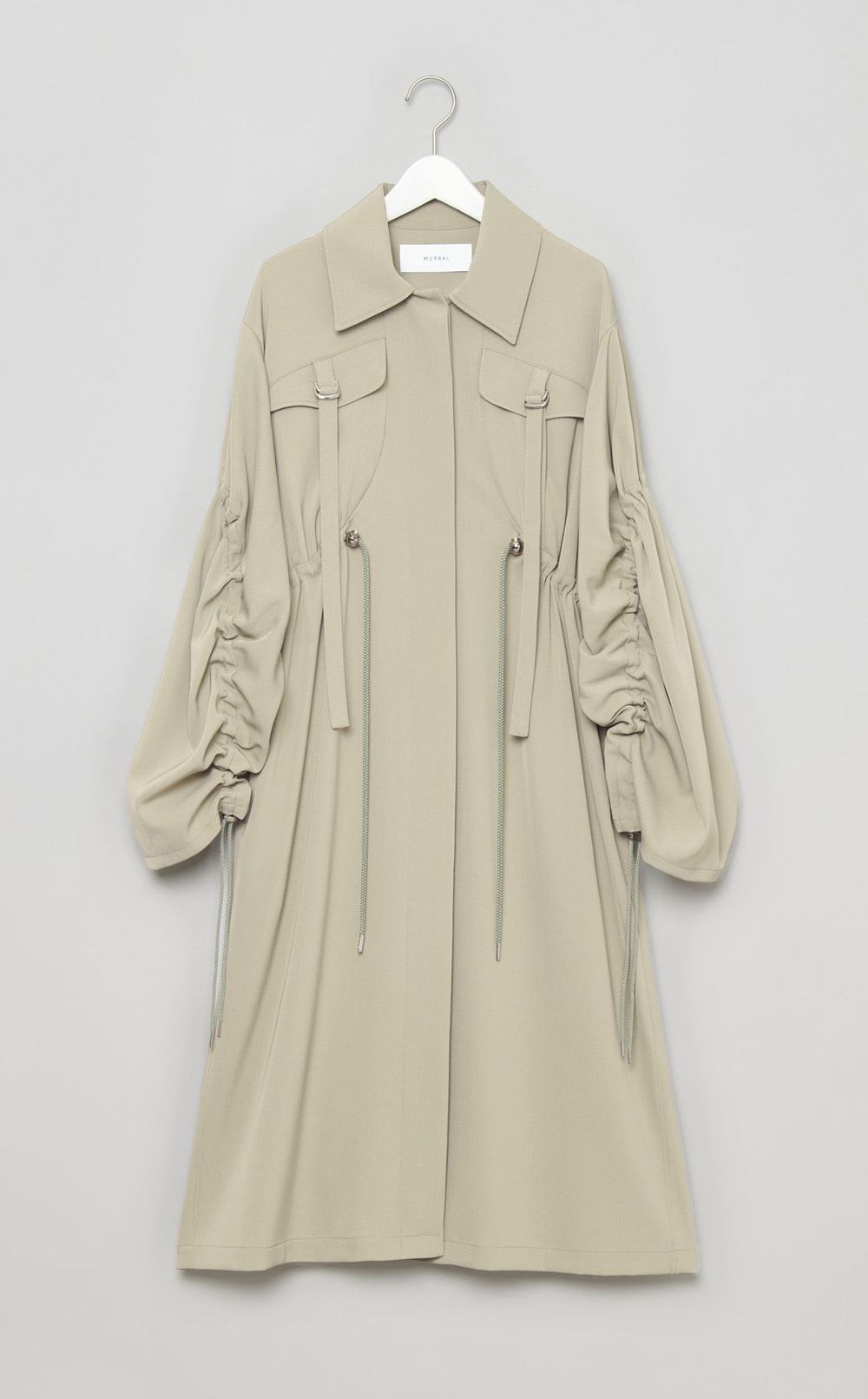 ギャザースリーブミリタリーコート