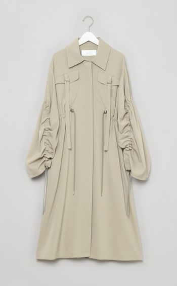 ギャザースリーブミリタリーコート