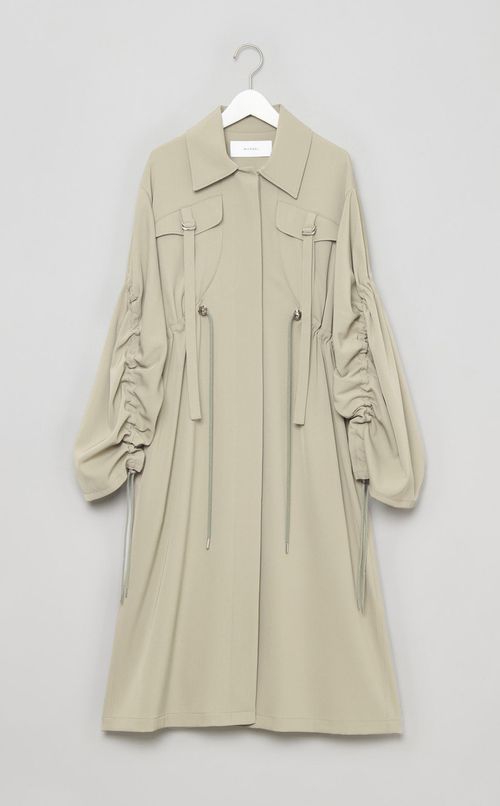 ギャザースリーブミリタリーコート