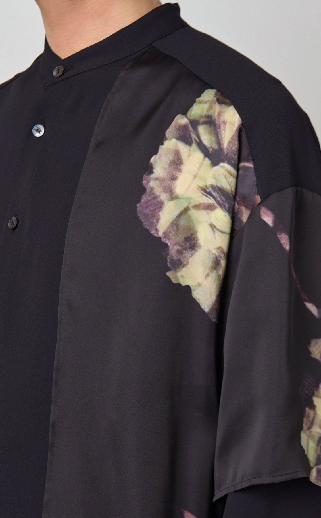 新品未使用品　日本製バイカラーモノトーンプリント　シャツコート MAISON SPECIAL シャツ 「UNISEX」「LIMITED EDITION」ORIGINAL