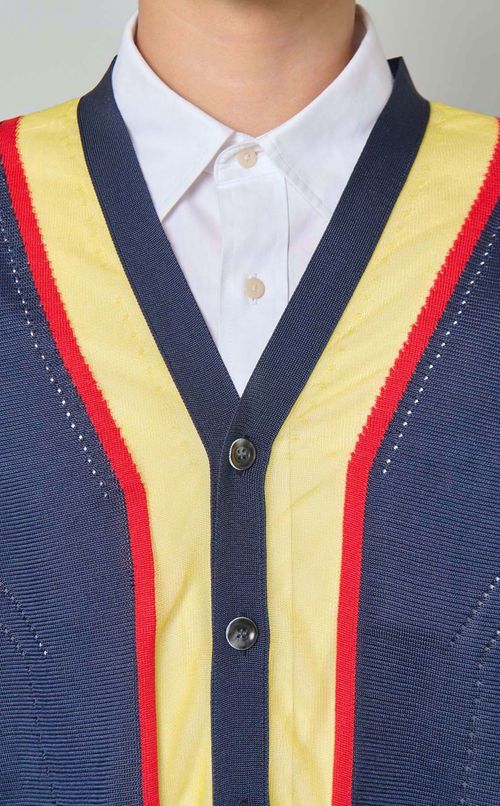 シアーVネックカーディガン