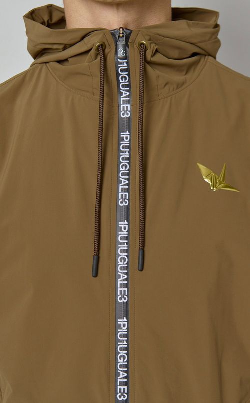 ストレッチネックジップパーカー