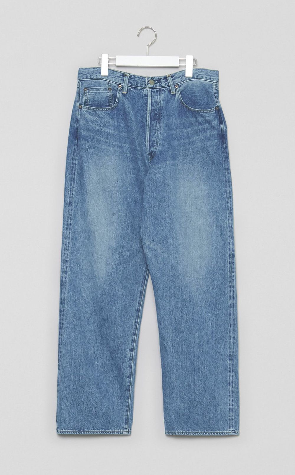 ウォッシュドデニム5ポケットパンツ