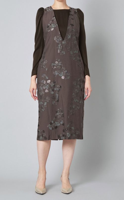 フラワージャガードドッキングワンピース