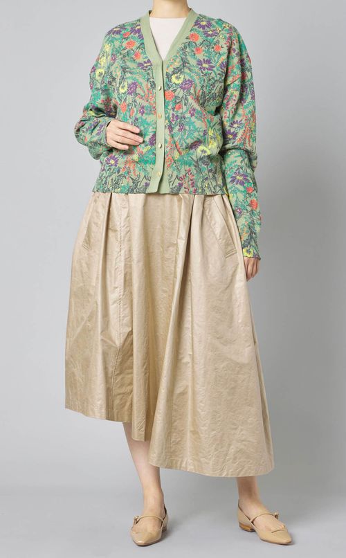 アシンメトリーミリタリースカート