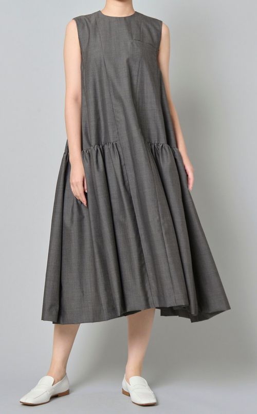 ウールモヘアAラインワンピース