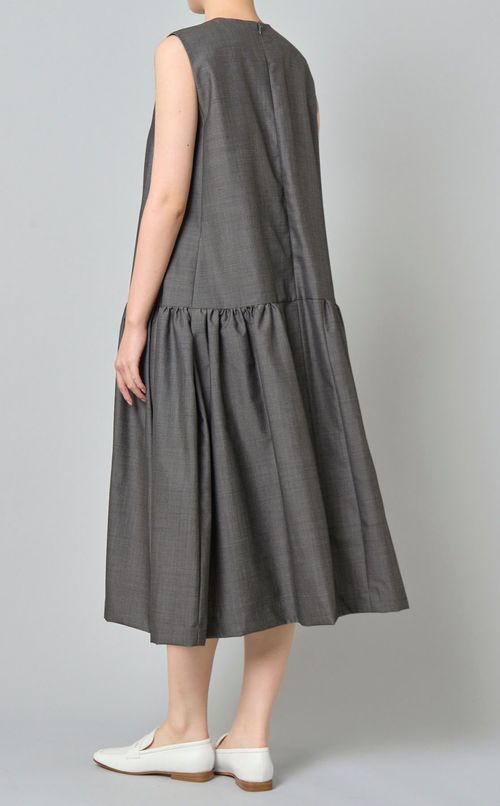 ウールモヘアAラインワンピース