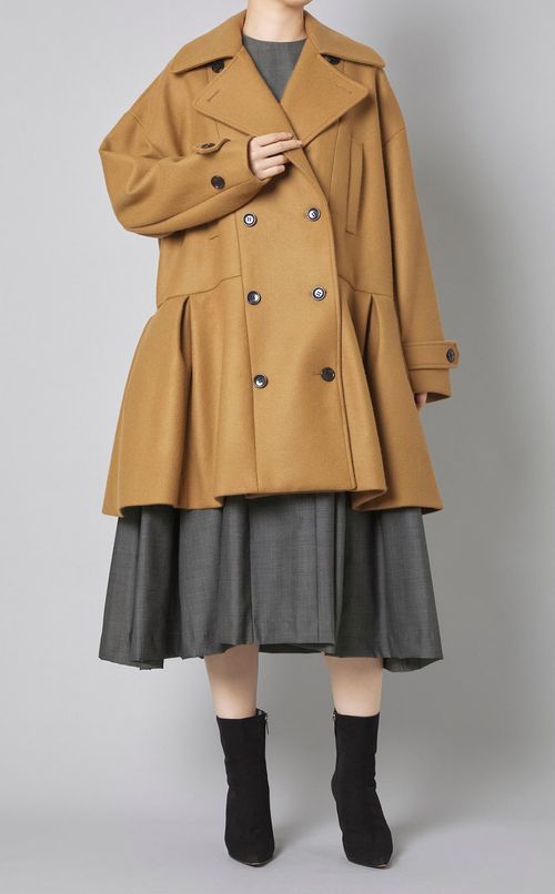 ウールモヘアAラインワンピース