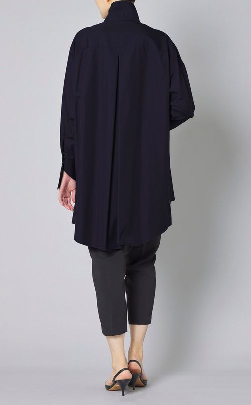 スタンドネックボウタイシャツ