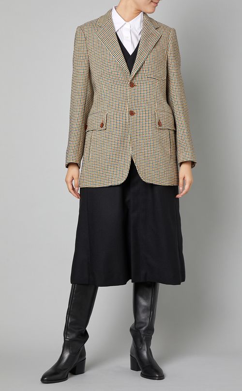 カルゼツイードシングルジャケット