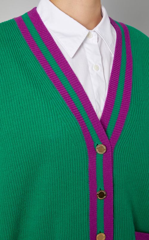 チルデンVネックニットカーディガン