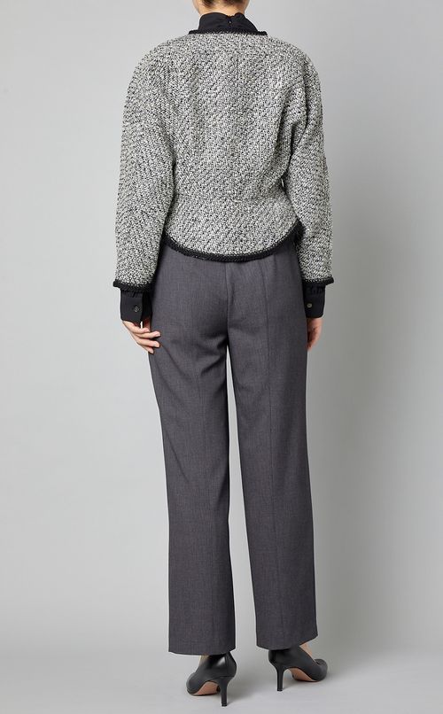 ツイードノーカラージャケット