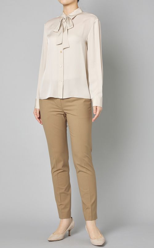 ワイドボウタイクラシックブラウス