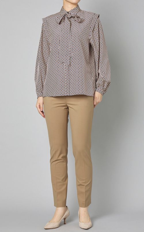 トレーサブルウールクロップドパンツ