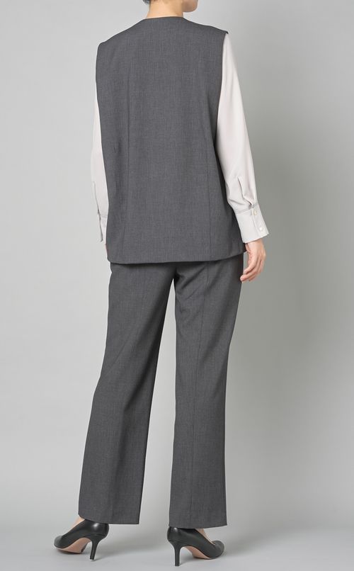 ダブルクロススリットジレ