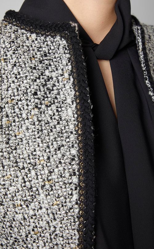 ツイードノーカラージャケット