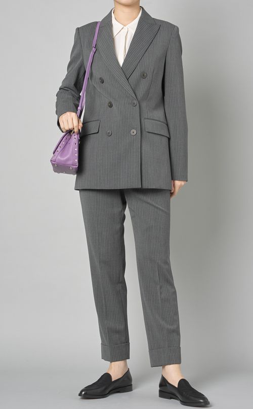 ボウタイシャツカラーブラウス