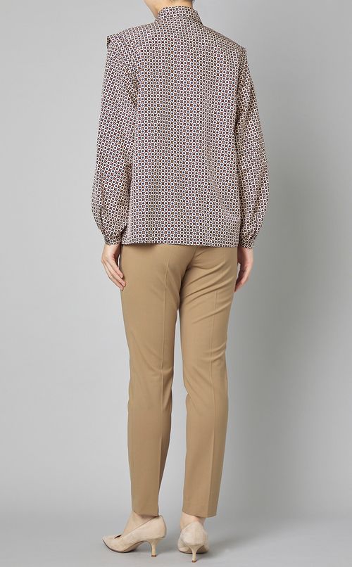 コモンフラワーボウタイブラウス