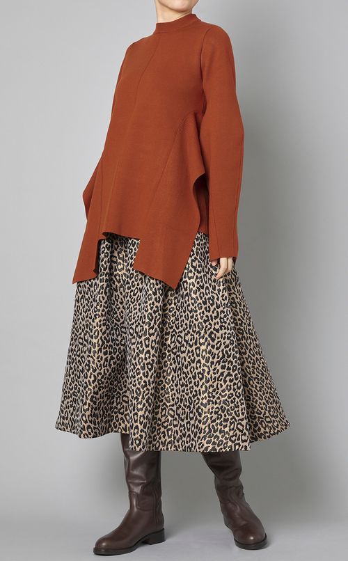 コクーンスリーブデザインニット