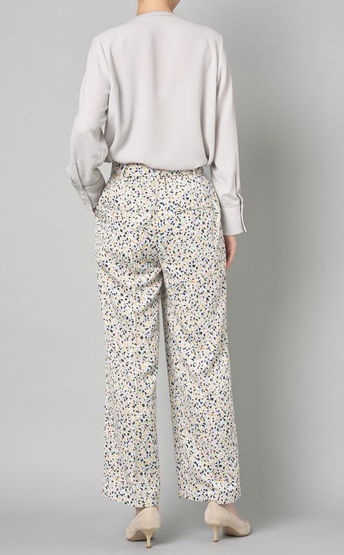 カラージェムプリントワイドパンツ