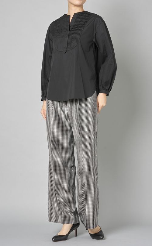 ギンガムチェックワイドパンツ