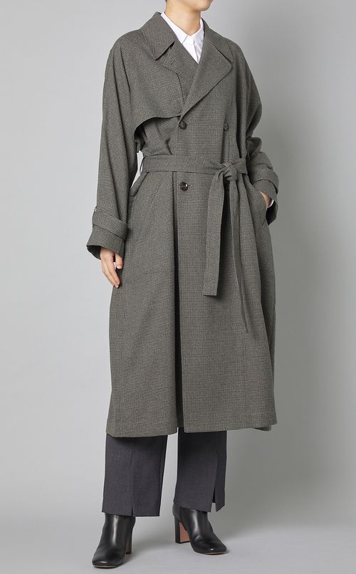 【別注】チェックトレンチコート