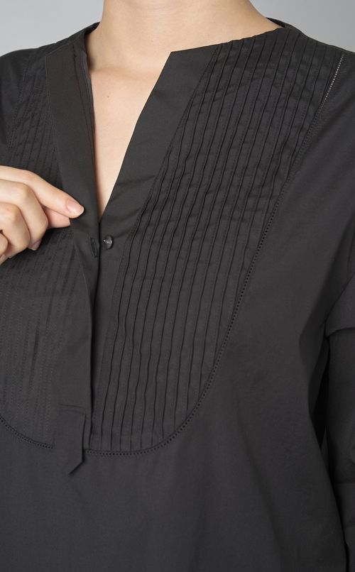 ピンタックスキッパーフレアシャツ