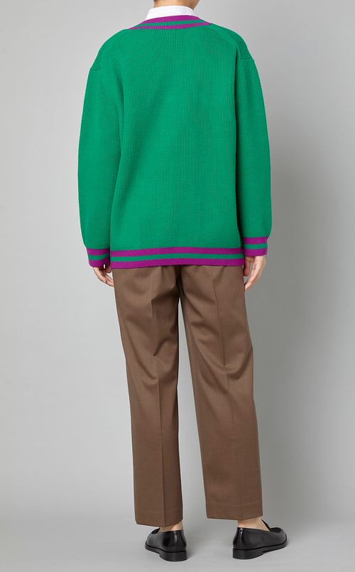 チルデンVネックニットカーディガン