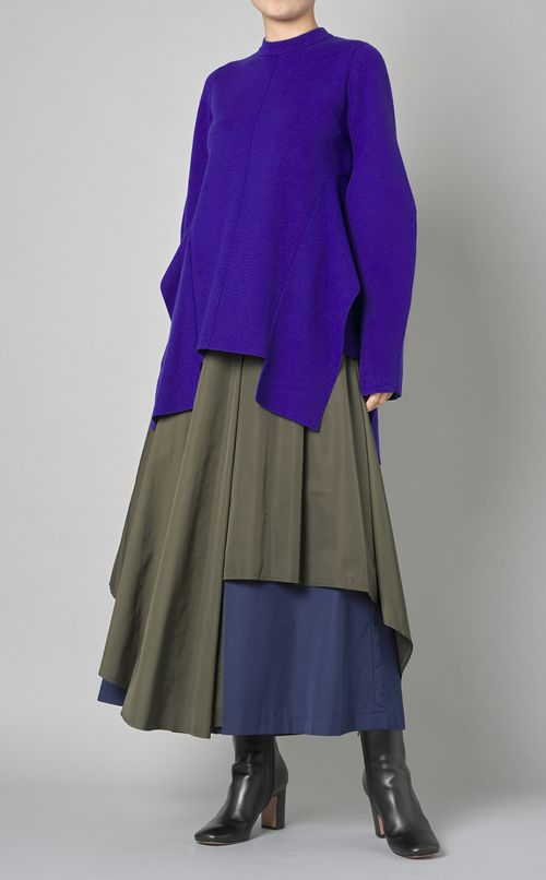 アシンメトリーレイヤードパンツ