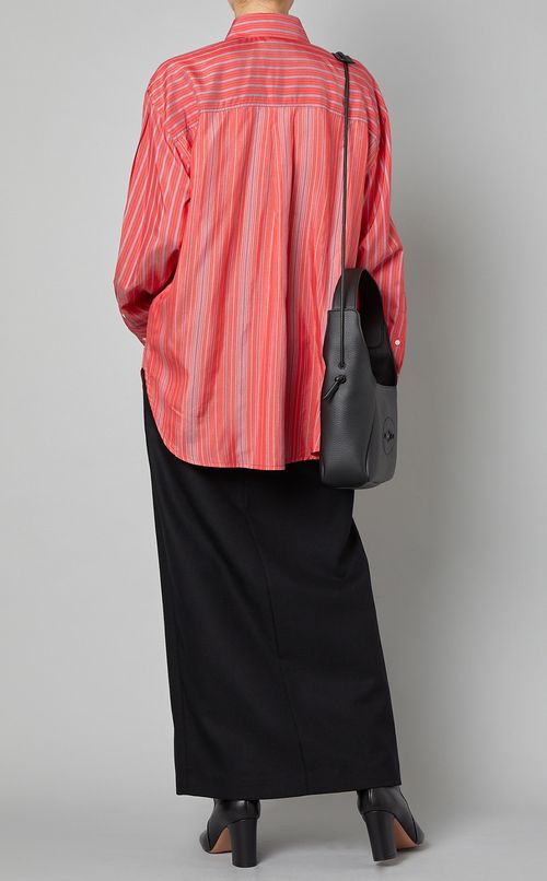 マルチストライプオーバーサイズシャツ