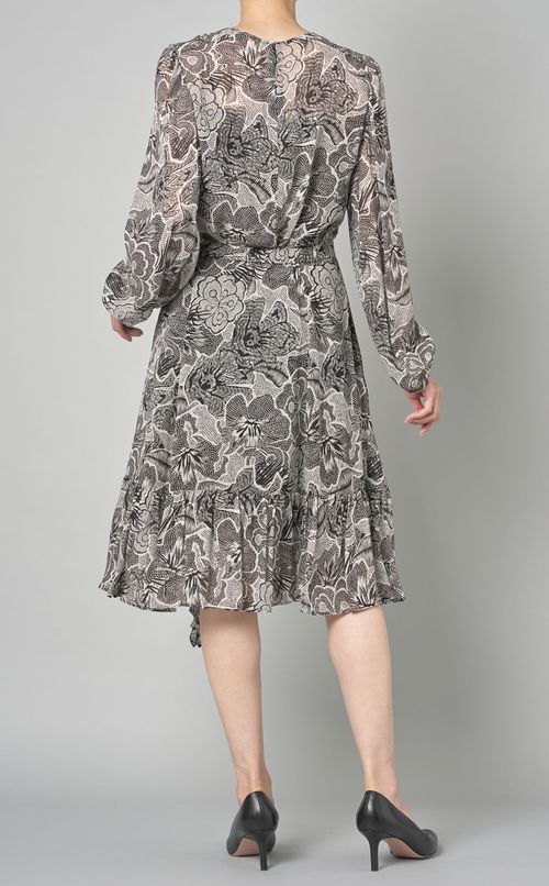 フラワープリントフレアスカート