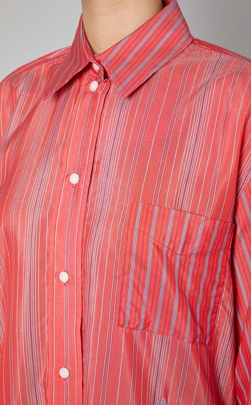 マルチストライプオーバーサイズシャツ