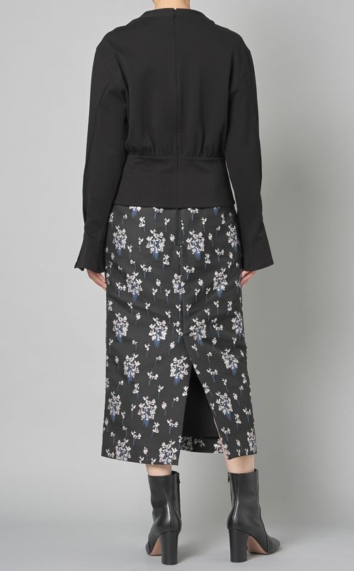 ジャガードロングタイトスカート