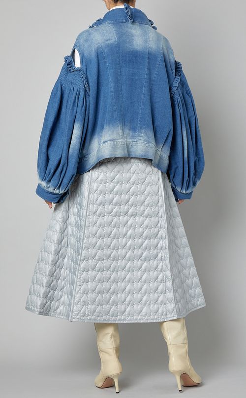 キルティングフレアスカート