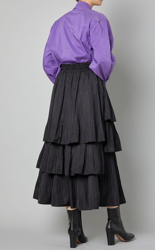 プリーツティアードスカート