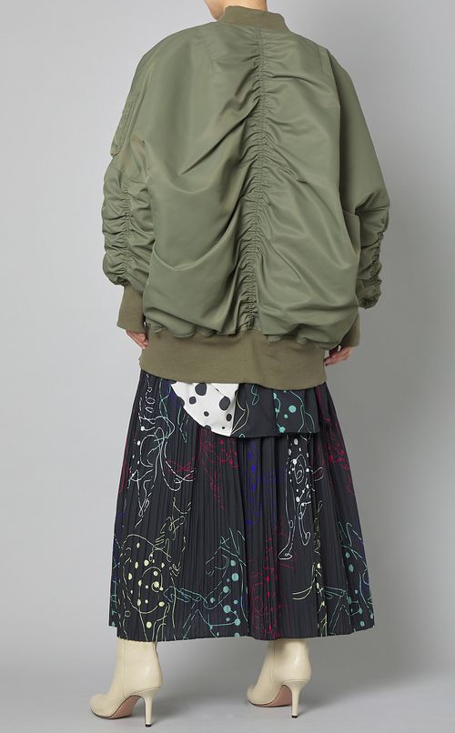 シャーリングMA-1ブルゾン