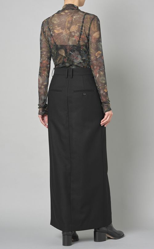 ドスキンスリットタイトスカート